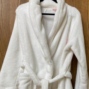 Victoria's Secret Short White Plush Robe Size M